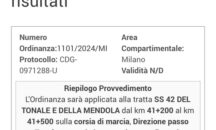 Statale 42 paralizzata da un semaforo e rimane senza autobus nei giorni di sciopero