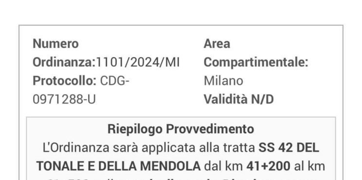 Statale 42 paralizzata da un semaforo e rimane senza autobus nei giorni di sciopero